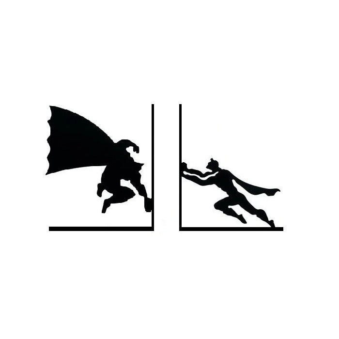 Super Hero Bookends, Cartoon Book Holder