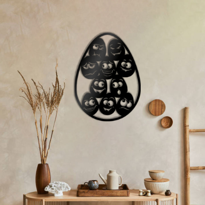 Cute Easter Eggs Wall Decoration