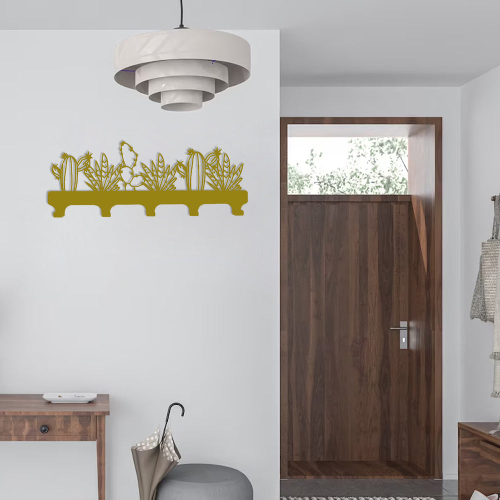 Cactus Plants Wall Hanging Rack, Clothes Hanger