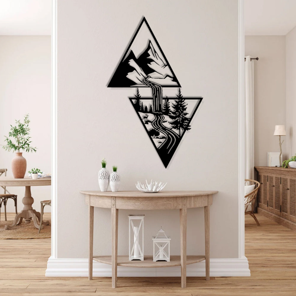 Waterfall Metal Wall Decoration
