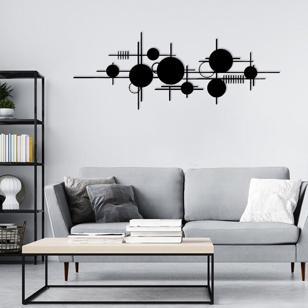 Minimalist Themed Geometric Metal Wall Decor