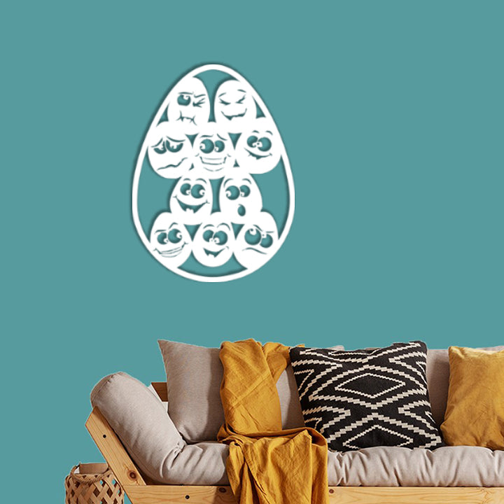 Cute Easter Eggs Wall Decoration