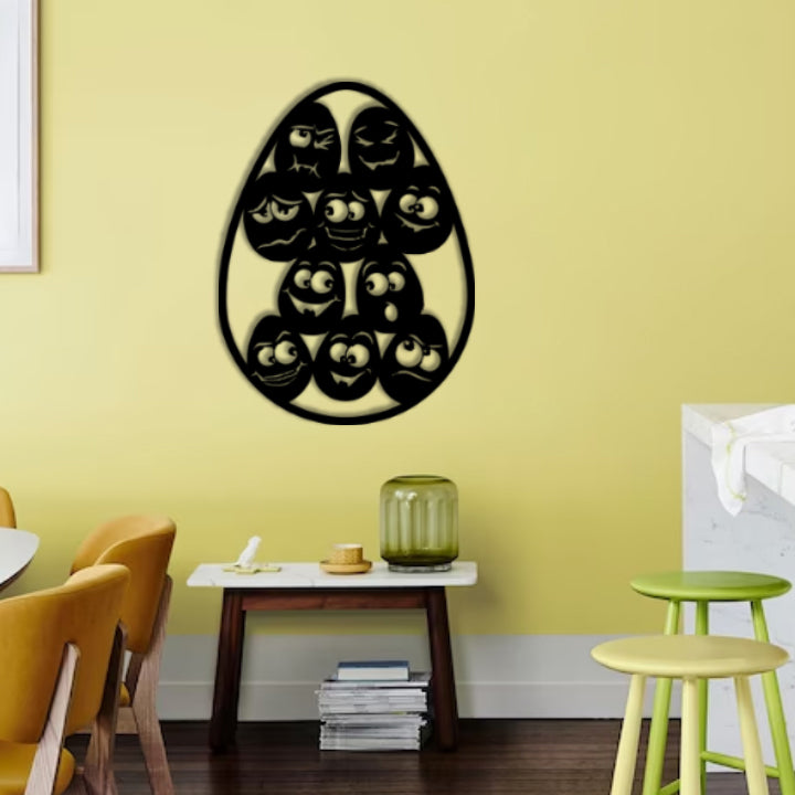 Cute Easter Eggs Wall Decoration
