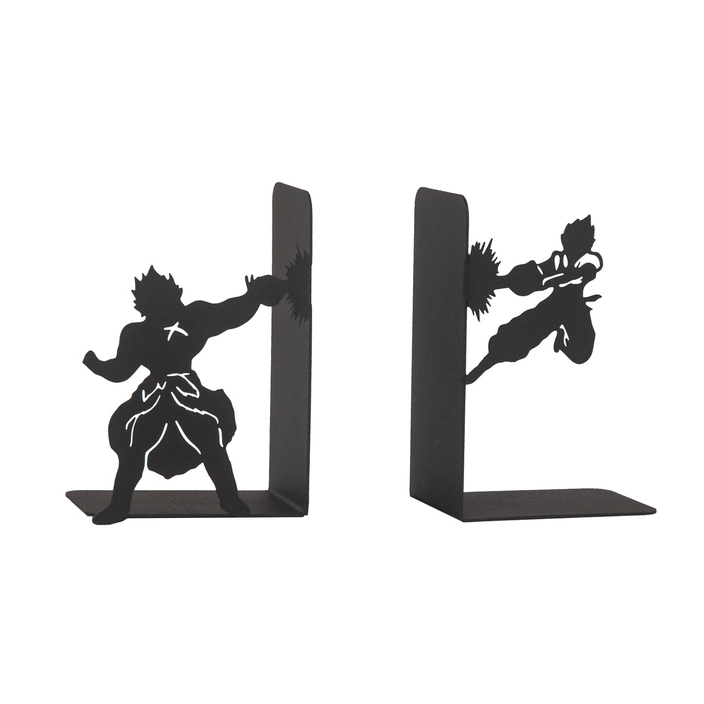 Anime Battle Scene Metal Bookends, Superhero Heroes Book ends for Kids, MangaThemed Book Holders, Dragon Fighters Anime Heros Bookends Gift for Kids, Animation Heroes Book Stand