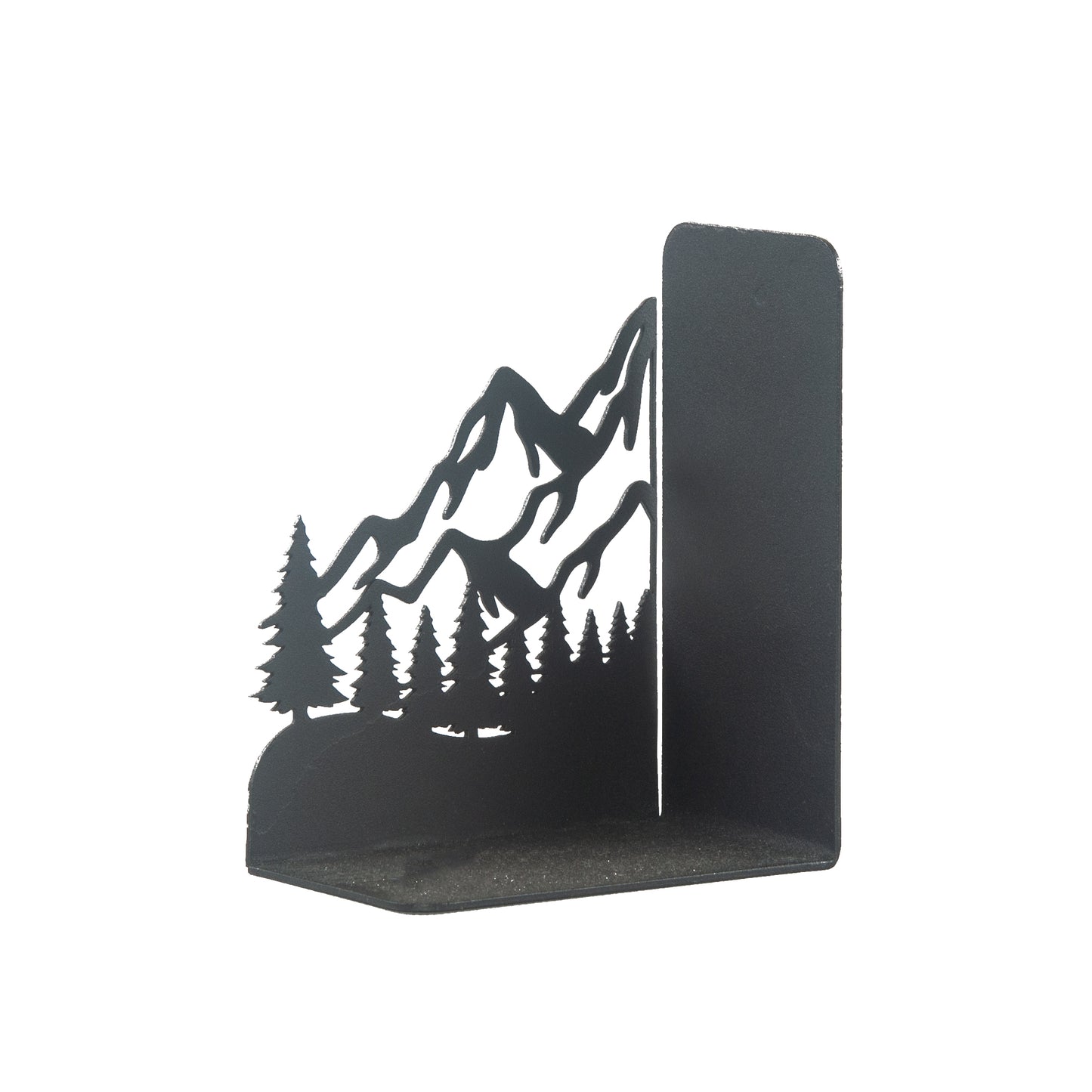 Decorative Mountain Silhouette Metal Bookends, Landscape Design, Forest Theme Book End, Mountain View Metal Bookends, Landscape Bookend, Forest Silhouette Book Holder, Tree Figured Bookend