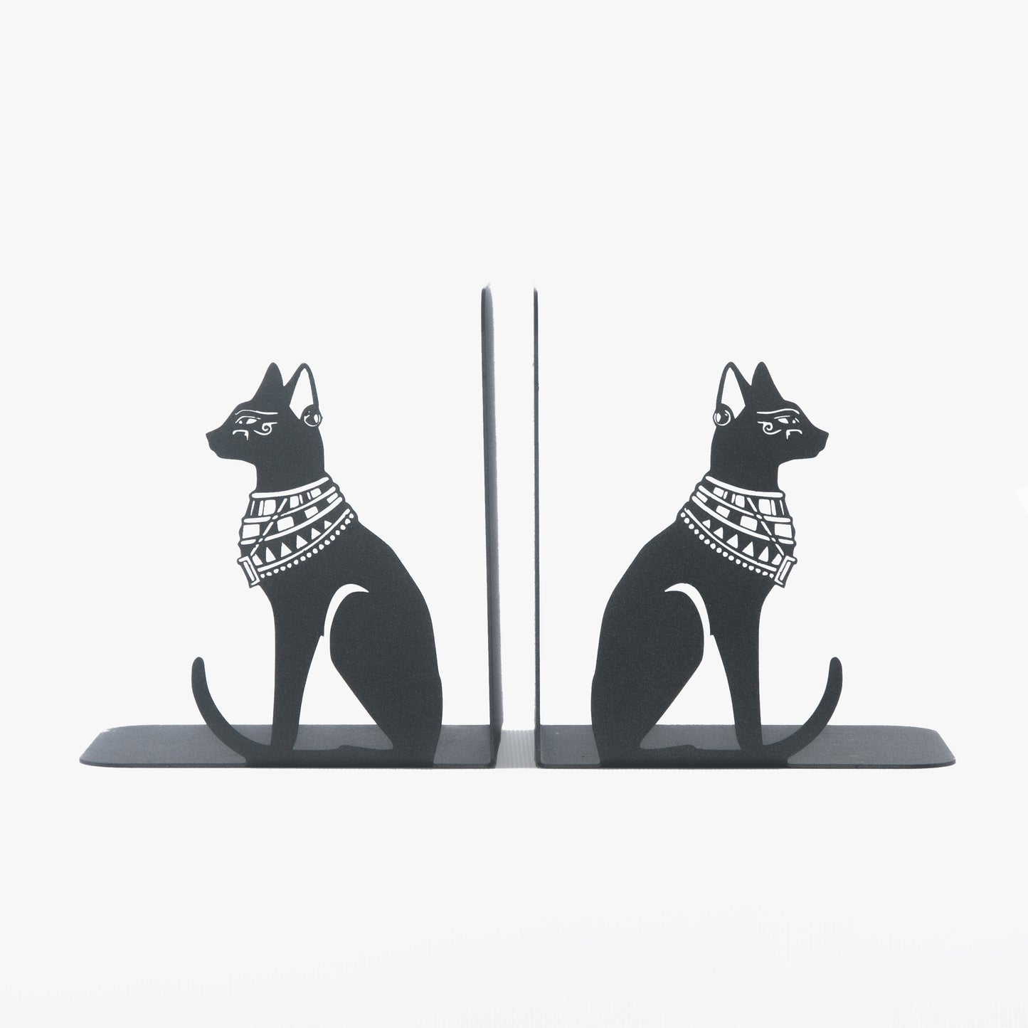 Egyptian Guardian Cats Book End , Egyptian Mythology Themed Bookends, Decorative Cats Metal Bookends, Metal Bookends For Heavy Books, Cartoon Book Stands, Best Gifts