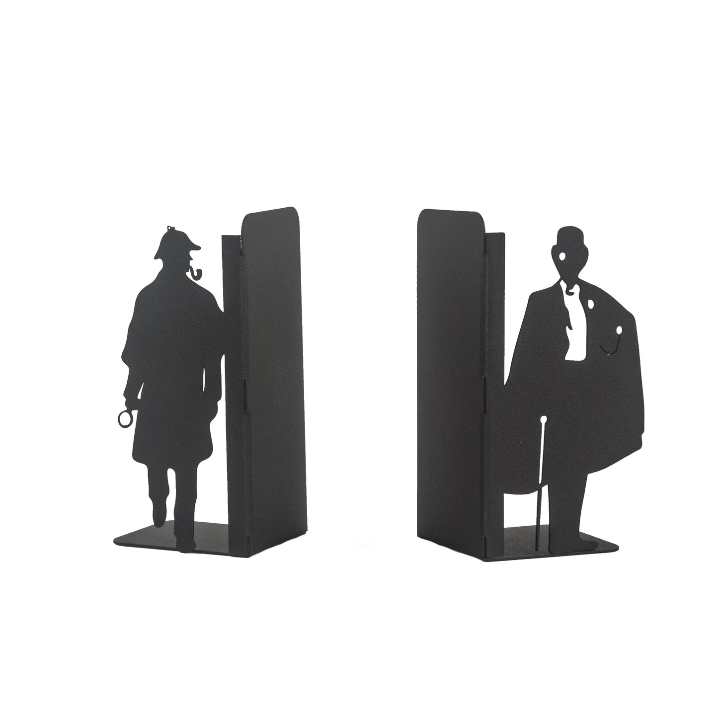 Sherlock Holmes and Arsene Lupin Design, Decorative Book Stands, Detective Figured Bookends, Gift for Book Lovers, Best Gifts for Children, Bookshelf Accessories, Detective Novel Themed Metal Bookends