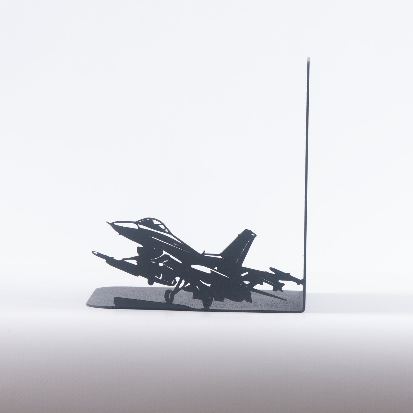 Fighter Aircraft Metal Bookends, Decorative Aircraft Book ends, Military Planes and Soldiers Book Stands, Military Themed Book Holder, Perfect Gift for Aviators