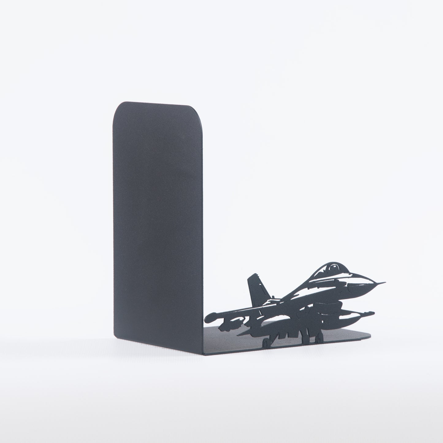 Fighter Aircraft Metal Bookends, Decorative Aircraft Book ends, Military Planes and Soldiers Book Stands, Military Themed Book Holder, Perfect Gift for Aviators