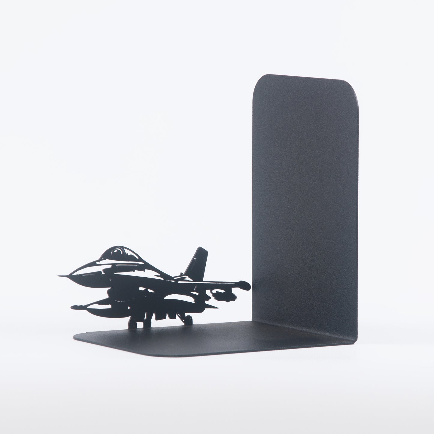 Fighter Aircraft Metal Bookends, Decorative Aircraft Book ends, Military Planes and Soldiers Book Stands, Military Themed Book Holder, Perfect Gift for Aviators