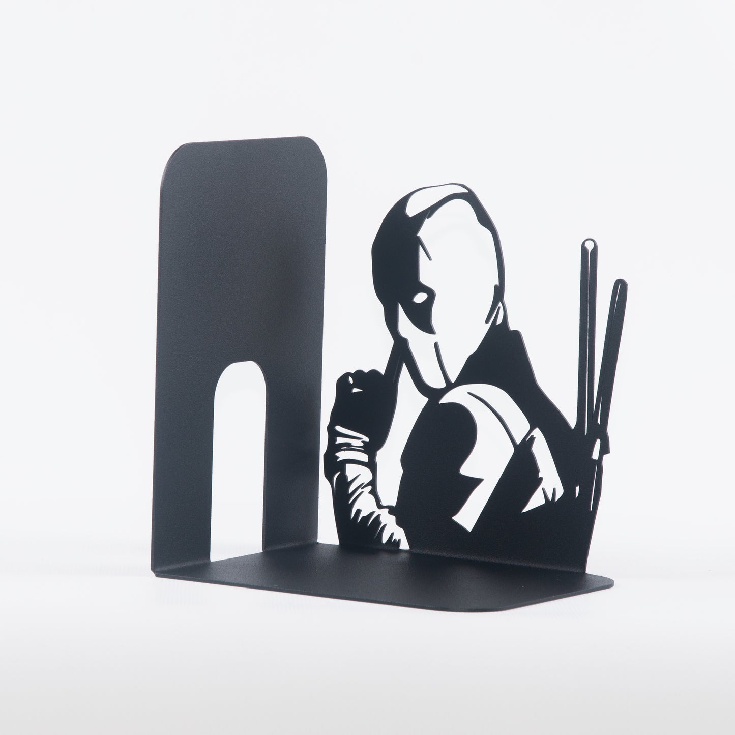 Deadpool & Wolverine Super Heroes Book End, Decorative Metal Bookends with Cartoon Characters, Cartoon Hero Bookends, Superhero Figured Book Stands for Kids Room, Best Gift For Boys