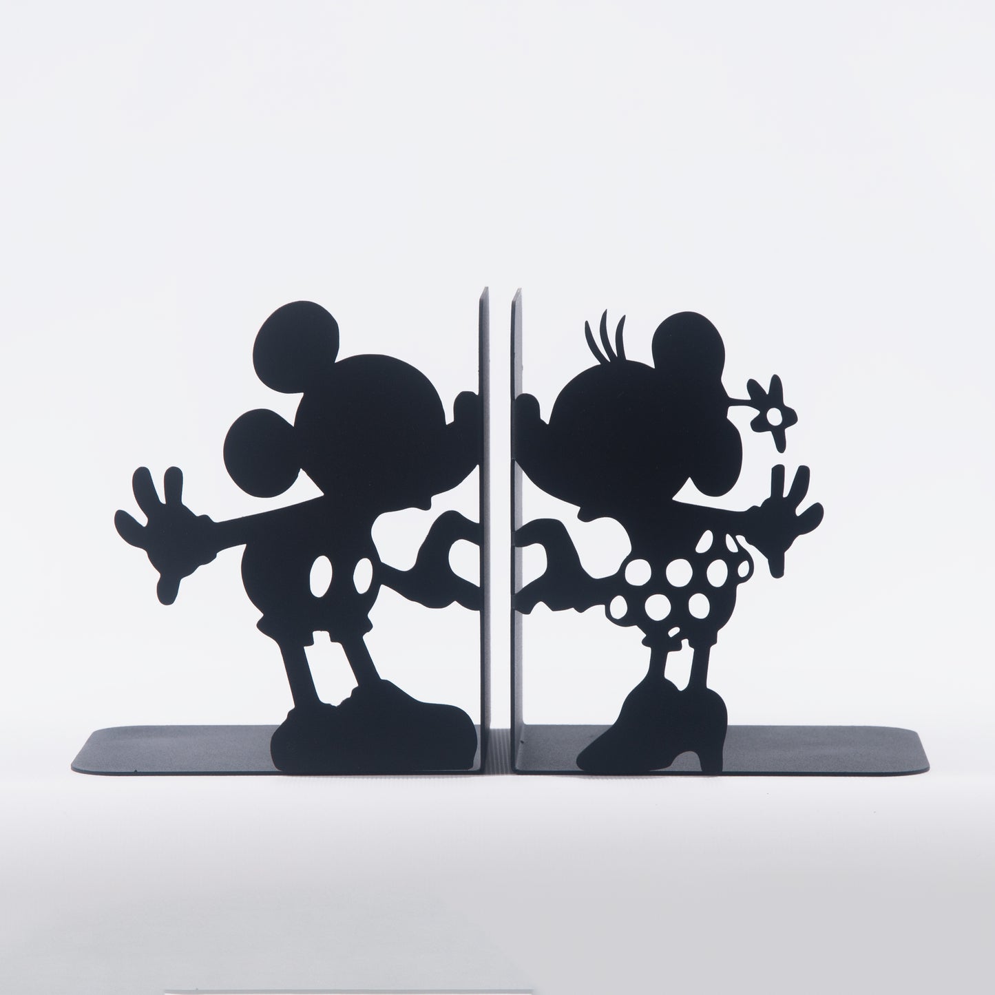 Mickey and Minnie Bookends, Cartoon Characters Book end, Mouse Figures Bookend, Decorative Comics Metal Bookends, Cartoon Themed Book Supports for Kids, Mr and Mrs Mouse Book Ends, Gift for Kids