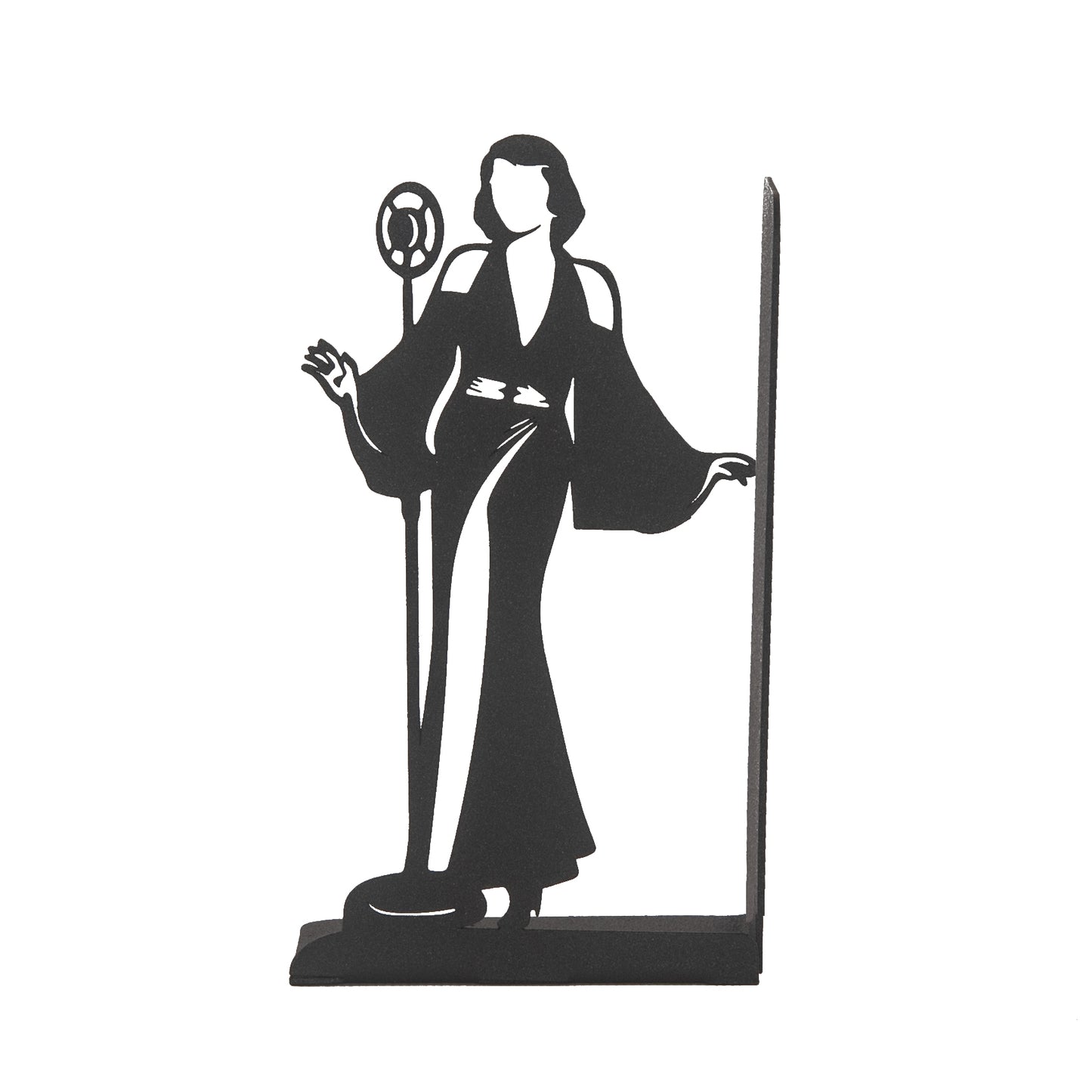 Jazz Musicians Metal Bookends, Singer and Saxophone Player Silhouettes, Decorative Music Themed Book Holders, Soloist Silhouette Bookend, Musician Book Stand, Best Gift for Music Lovers