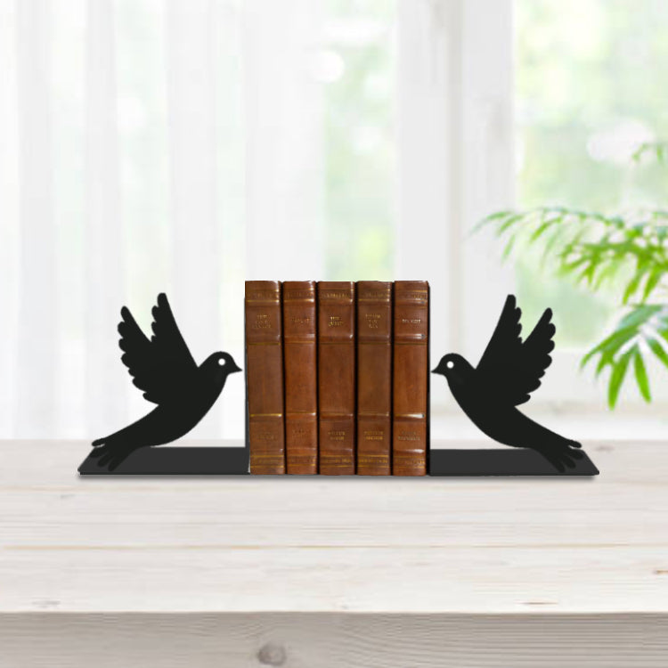 Guardians of Peace Metal Bookend, Doves of Peace Metal Book Holder