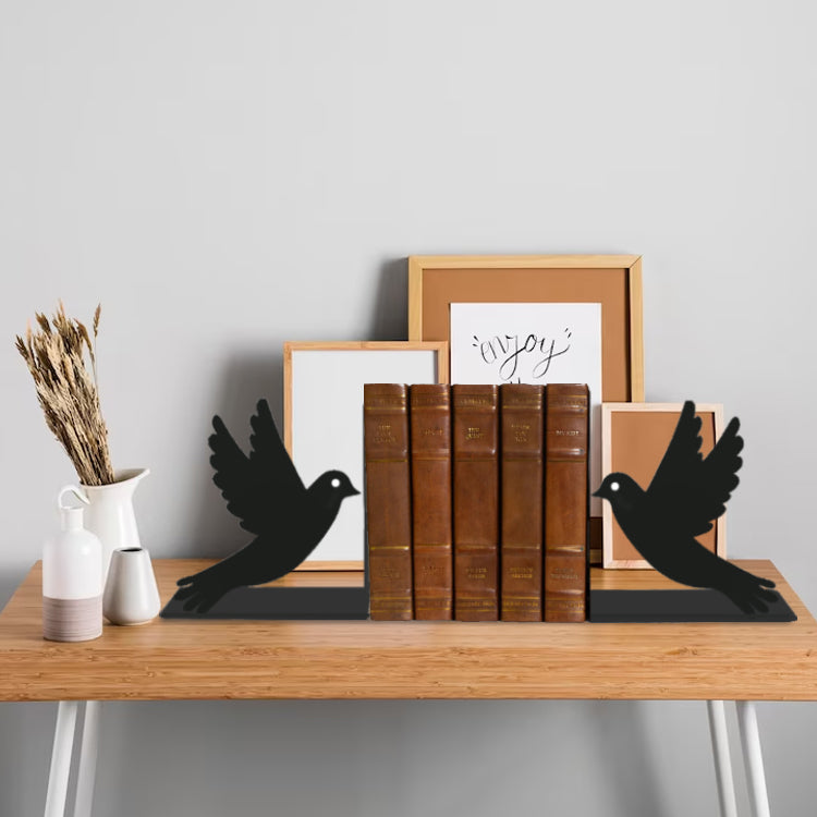 Guardians of Peace Metal Bookend, Doves of Peace Metal Book Holder