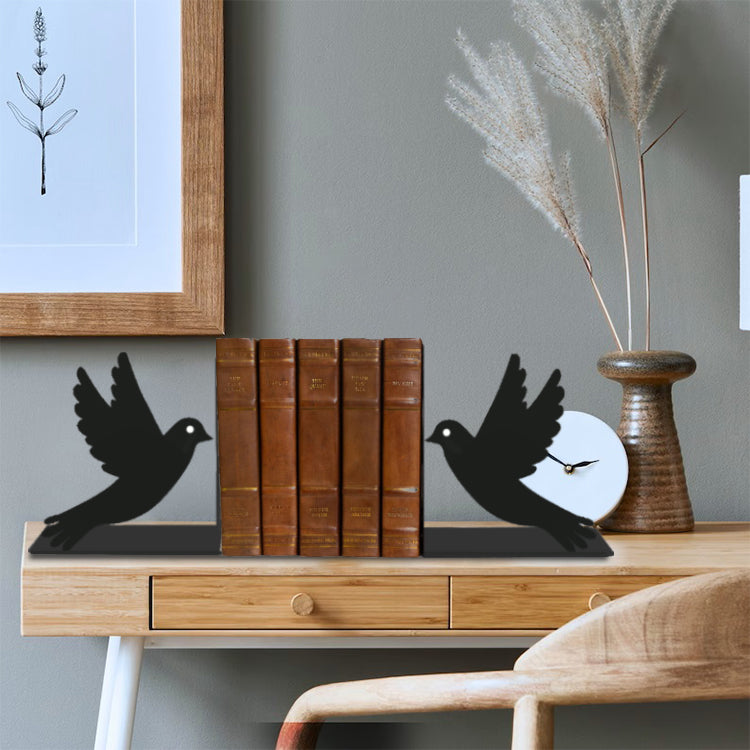 Guardians of Peace Metal Bookend, Doves of Peace Metal Book Holder
