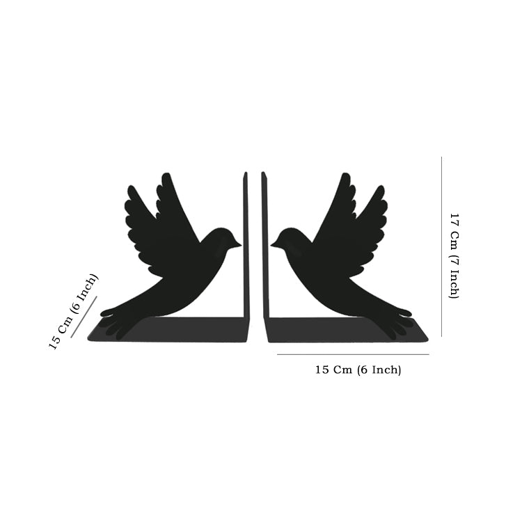 Guardians of Peace Metal Bookend, Doves of Peace Metal Book Holder