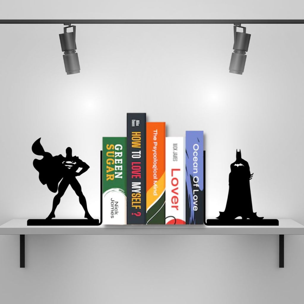 Cartoon Bookends, Super Heroes Book Supports
