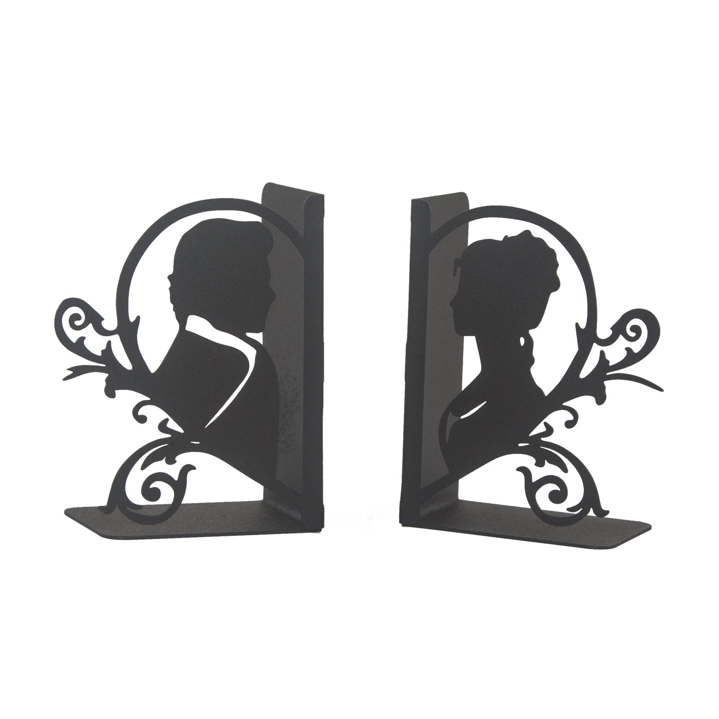Outlander Bookends, Lovers Silhouette Book Stand, Iconic TV Series Outlander, Gift for Couple, Love Story, Jamie and Claire Fraser, Silhouette of Unforgettable Series Heroes, Decorative Bookends