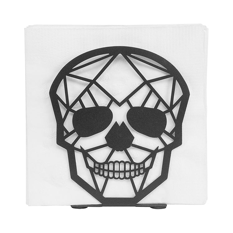 Skull Figured Metal Napkin Holder