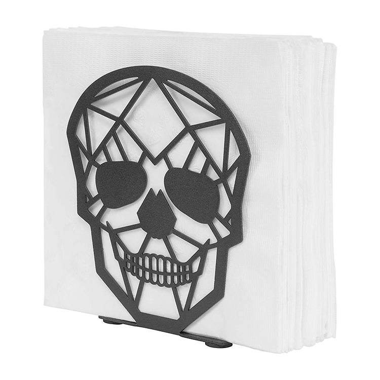 Skull Figured Metal Napkin Holder