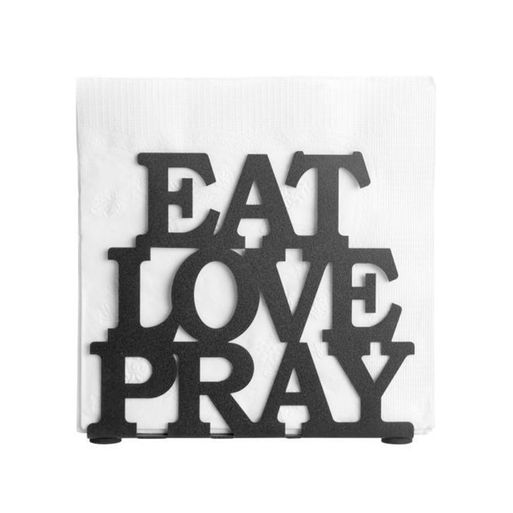 Eat Love Pray Metal Napkin Holder