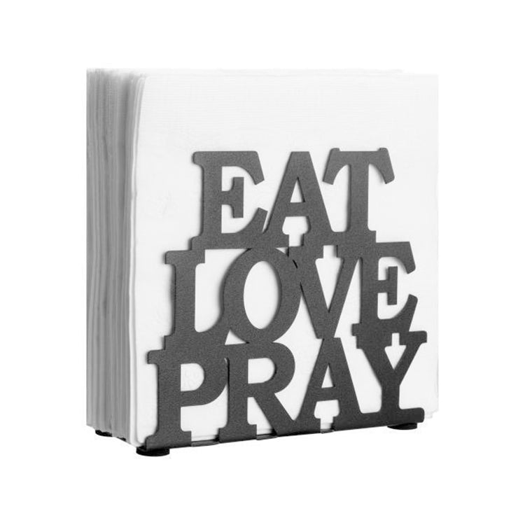 Eat Love Pray Metal Napkin Holder