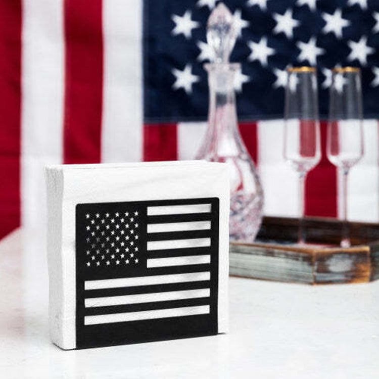Napkin Holder with American Flag Pattern