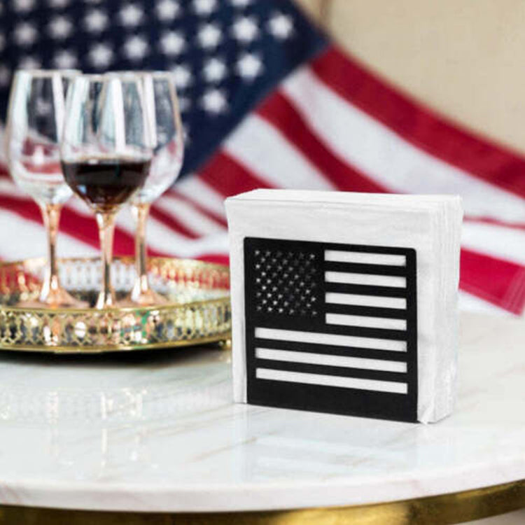 Napkin Holder with American Flag Pattern