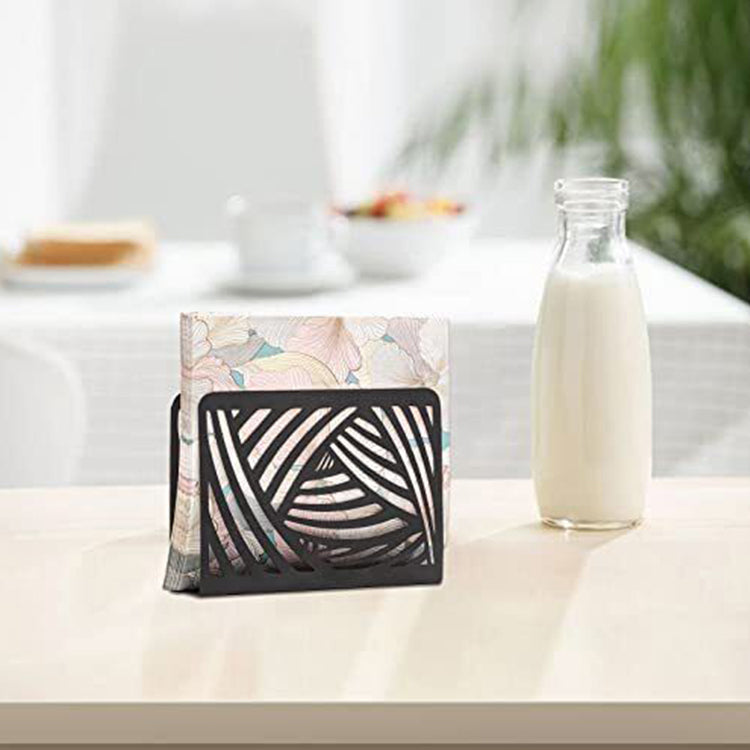 Ethnic Patterned Metal Napkin Holder