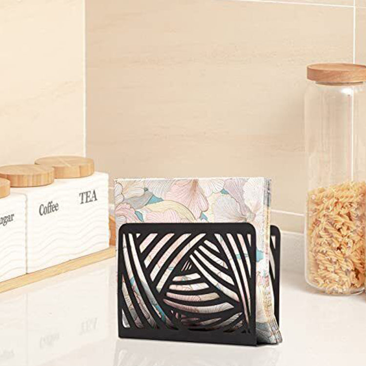 Ethnic Patterned Metal Napkin Holder