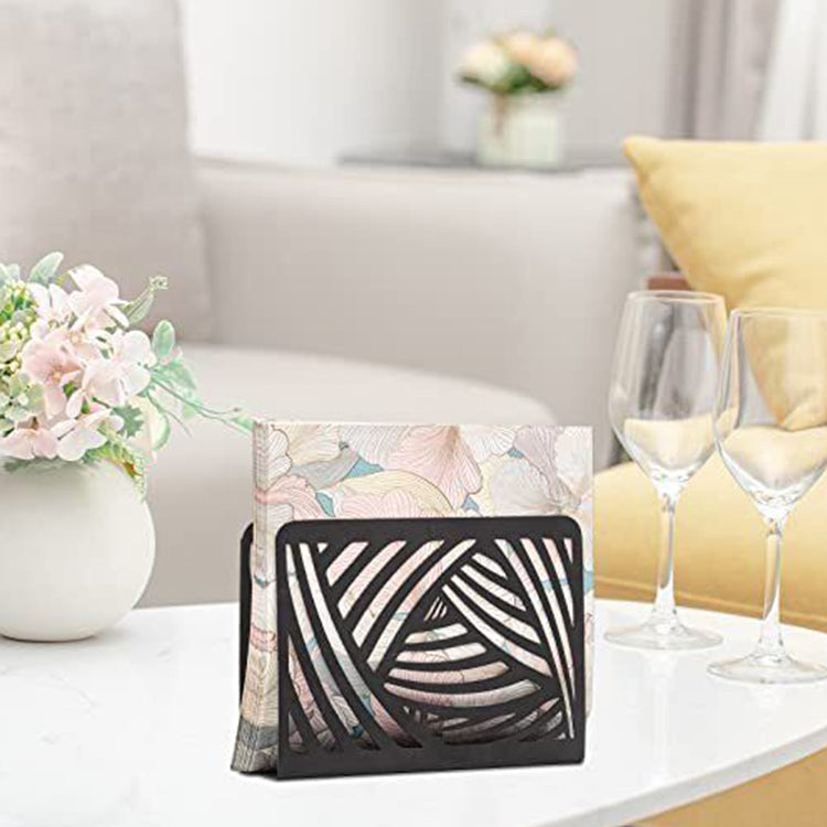 Ethnic Patterned Metal Napkin Holder