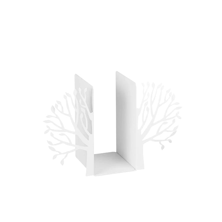 Tree Bookend , Black Metal Book Support