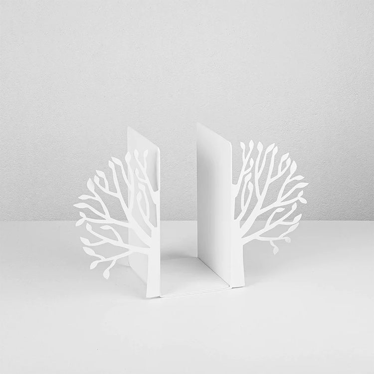 Tree Bookend , Black Metal Book Support