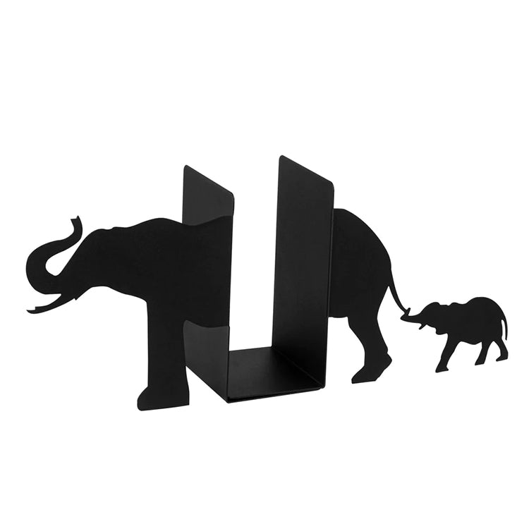 Cute Baby Elephant and Mommy Bookend