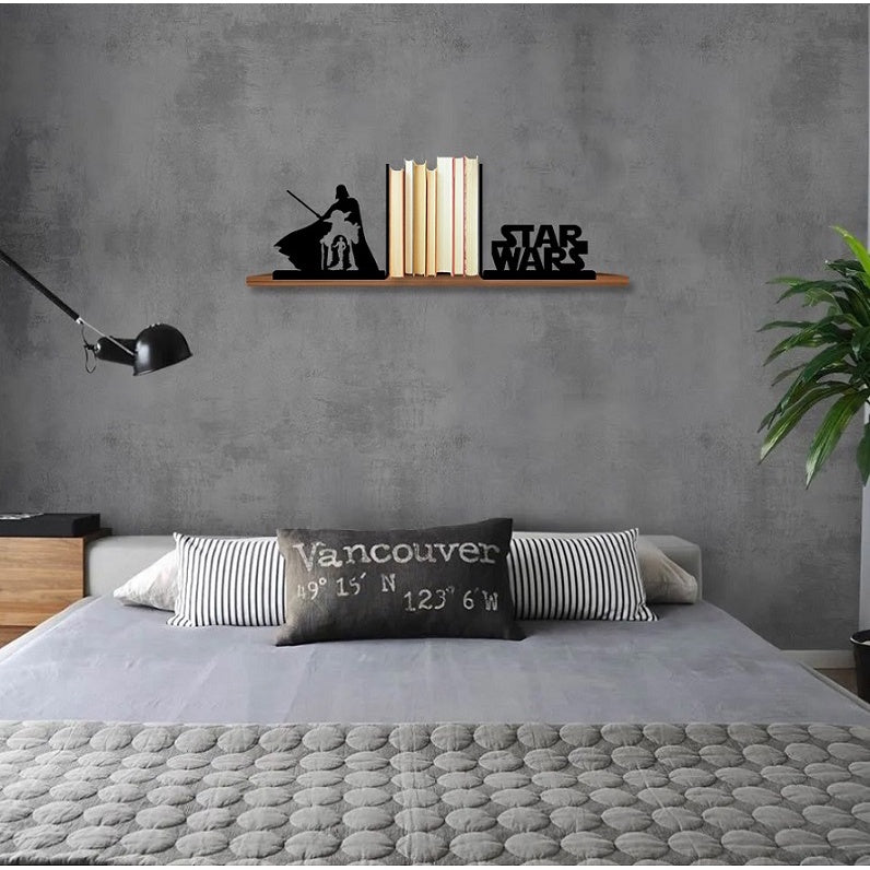 Star Wars Themed Bookends, Dark Vader Vs Yoda Book Holders