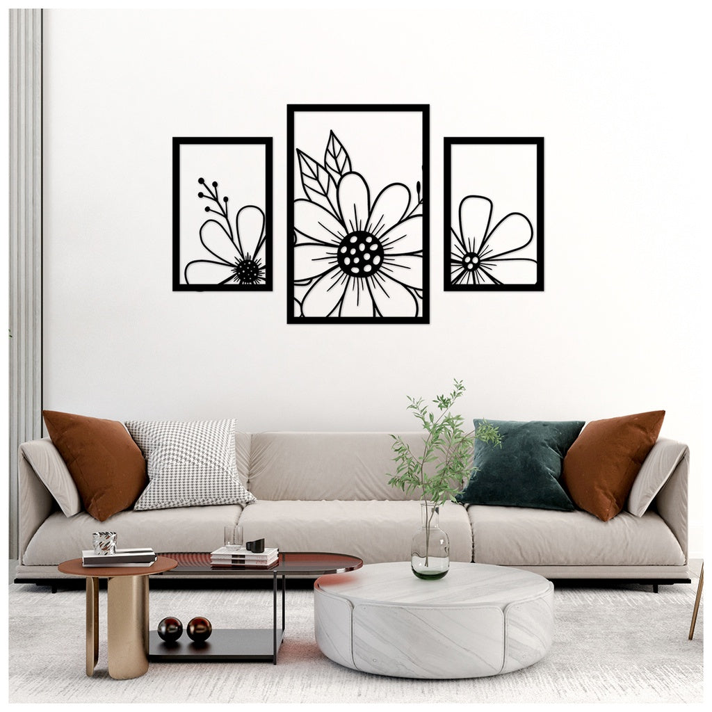 Daisy Flowers Metal Wall Decorations