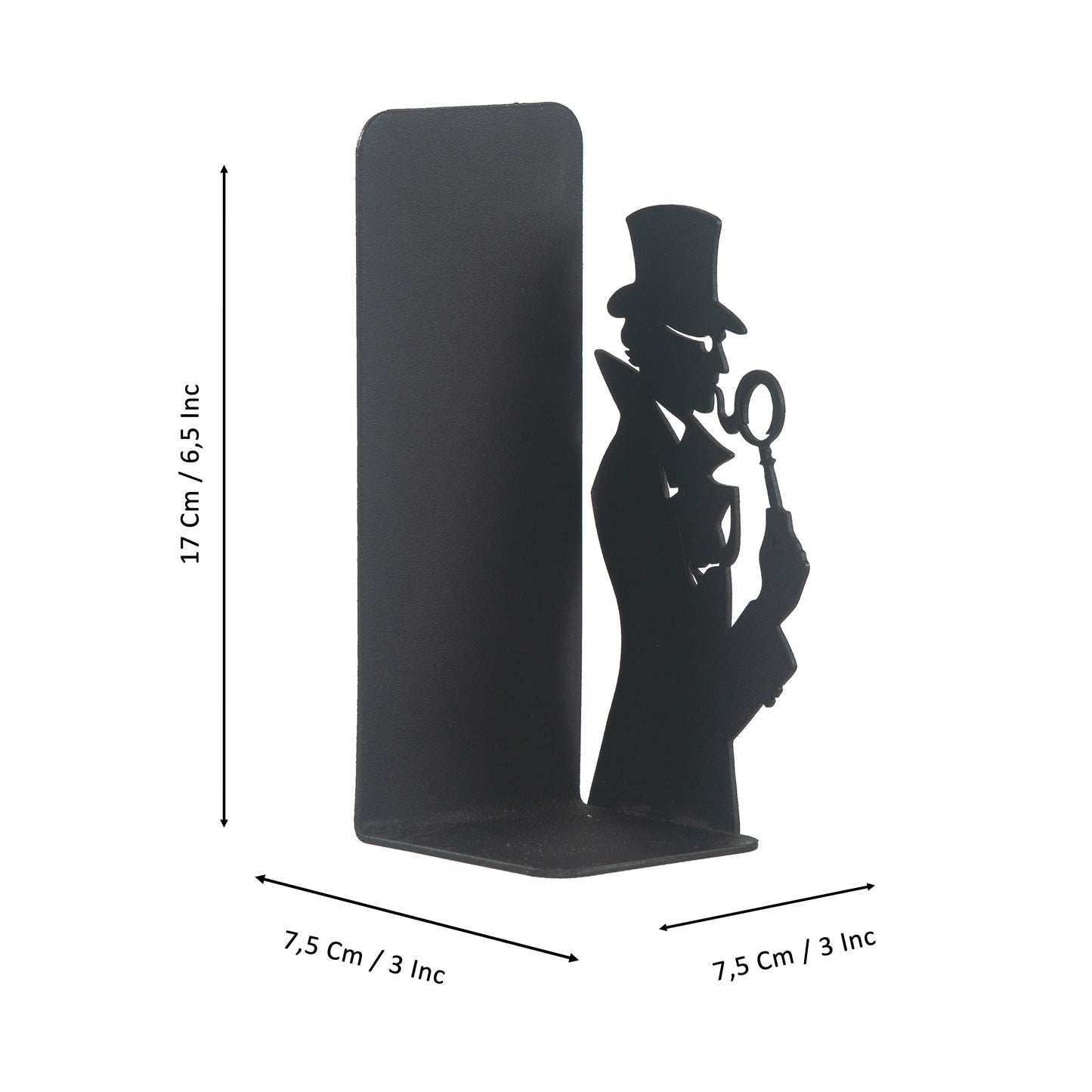 Sherlock Holmes and Arsene Lupin Decorative Metal Bookends, Detective Figure Bookends, Gift for Book Lovers,Best Gifts Kids, Super Heroes Book Stands, Cartoon Book Supports, Book Accessories