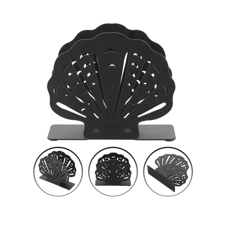 Seashell Patterned Metal Napkin Holder