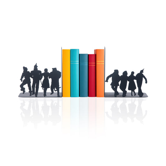 The Wizard of Oz Book End, Fantasy Fiction Heroes Bookends for Kids Room, Cartoon Book Supports for Kids Room, Cartoon Characters Bookends, Dorothy, Scarecrow ,Tin Woodman ,The Cowardly Lion
