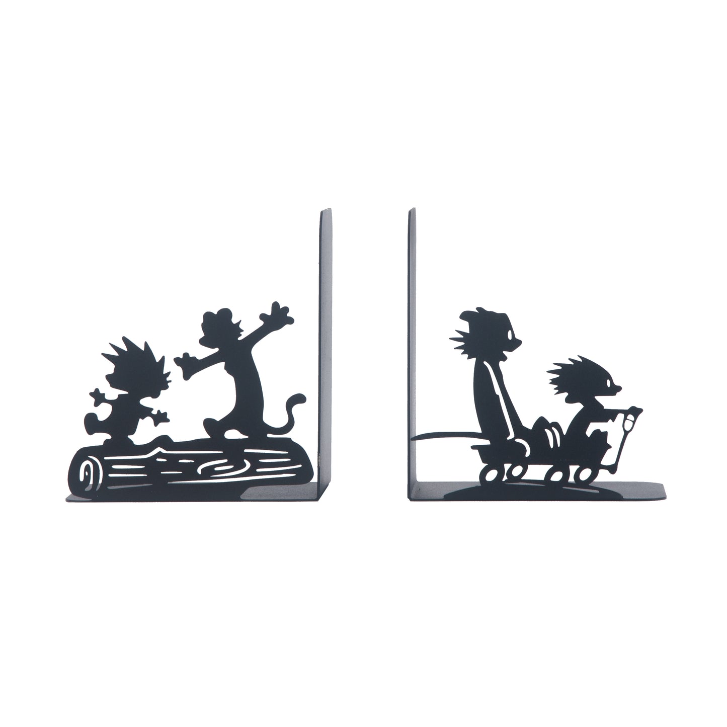 Calvin and Hobbes Bookends, Anime Bookend, Decorative Comics Metal Bookends, Cartoon Book Supports for Kids Room, Custom Bookends, Super Heroes Book Stands, Gift for Kids, Best Gift