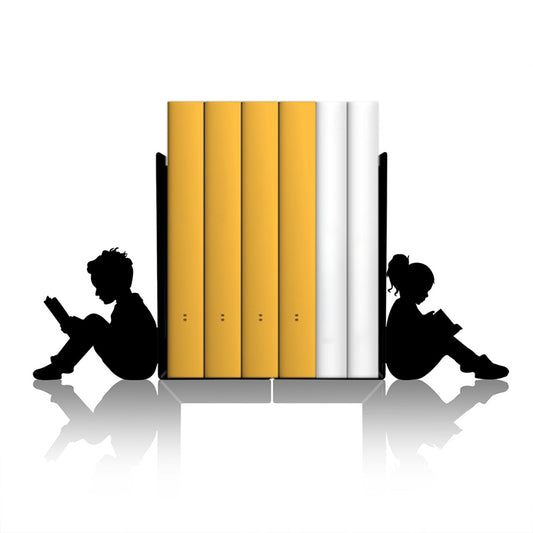 Metal Book Holder with Figured Child Reading Book