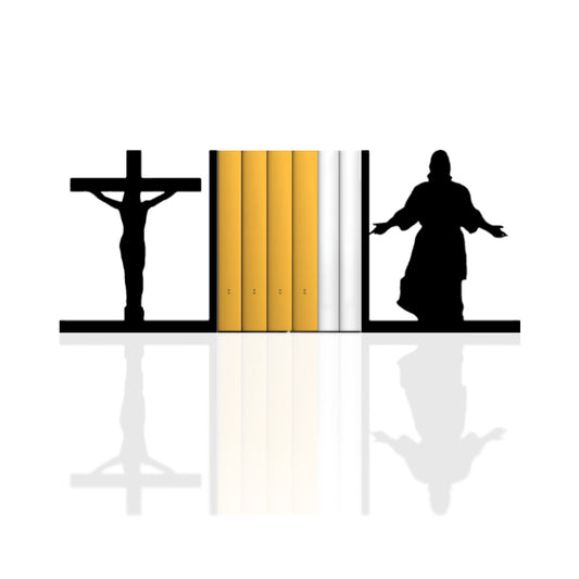 Jesus Figured Bookend, Religious Themed Book Support