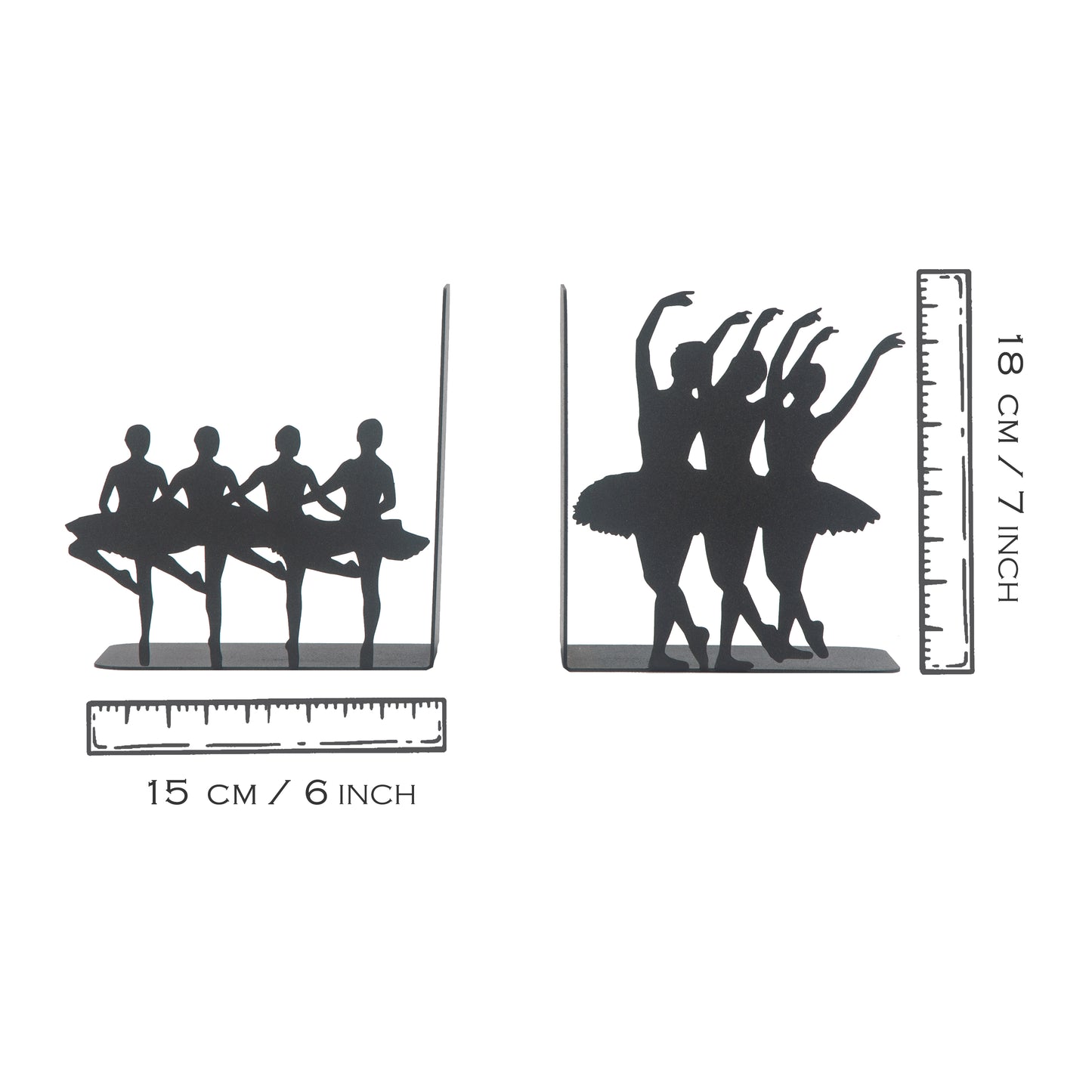 Bookends Ballerina, Decorative Ballerina Bookends, Ballet Dancers Book Holders, Music Bookends, Dance Performances Figure Bookends, Gifts for Dancers, Ballet Gift Ideas, Angelina Ballerina