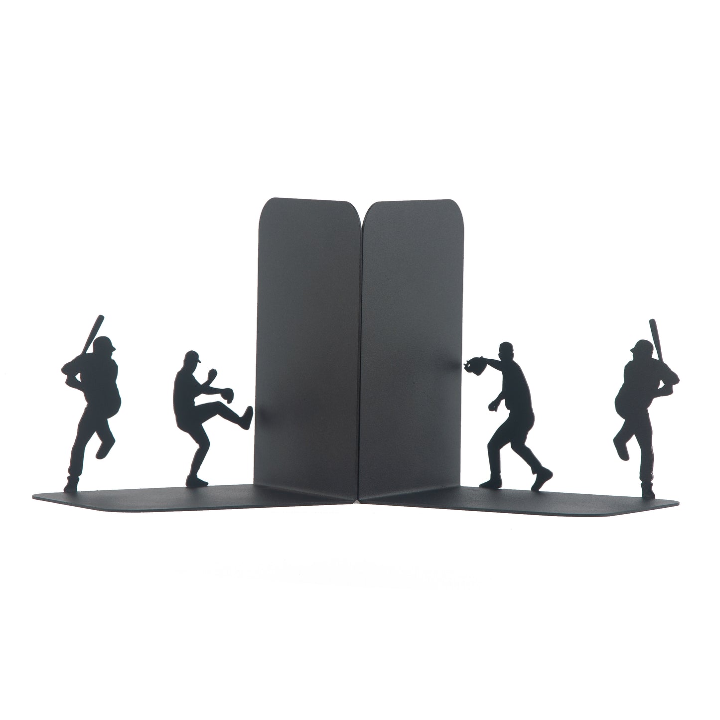 Baseball Player Silhouette Bookends, Sports Themed Decorative Book Holders, Gift for Kids and Fans, Greaters Baseball Player Bookends, Major League Players, Bookend for Sport Fan