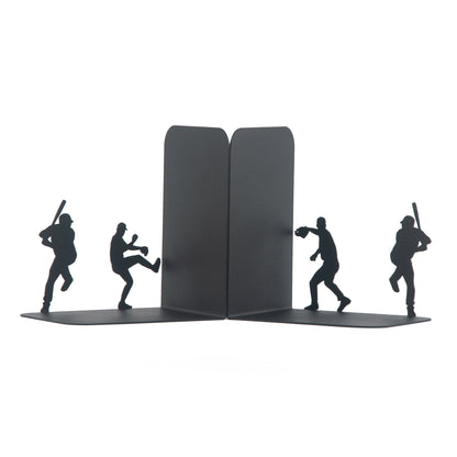 Baseball Player Silhouette Bookends, Sports Themed Decorative Book Holders, Gift for Kids and Fans, Greaters Baseball Player Bookends, Major League Players, Bookend for Sport Fan