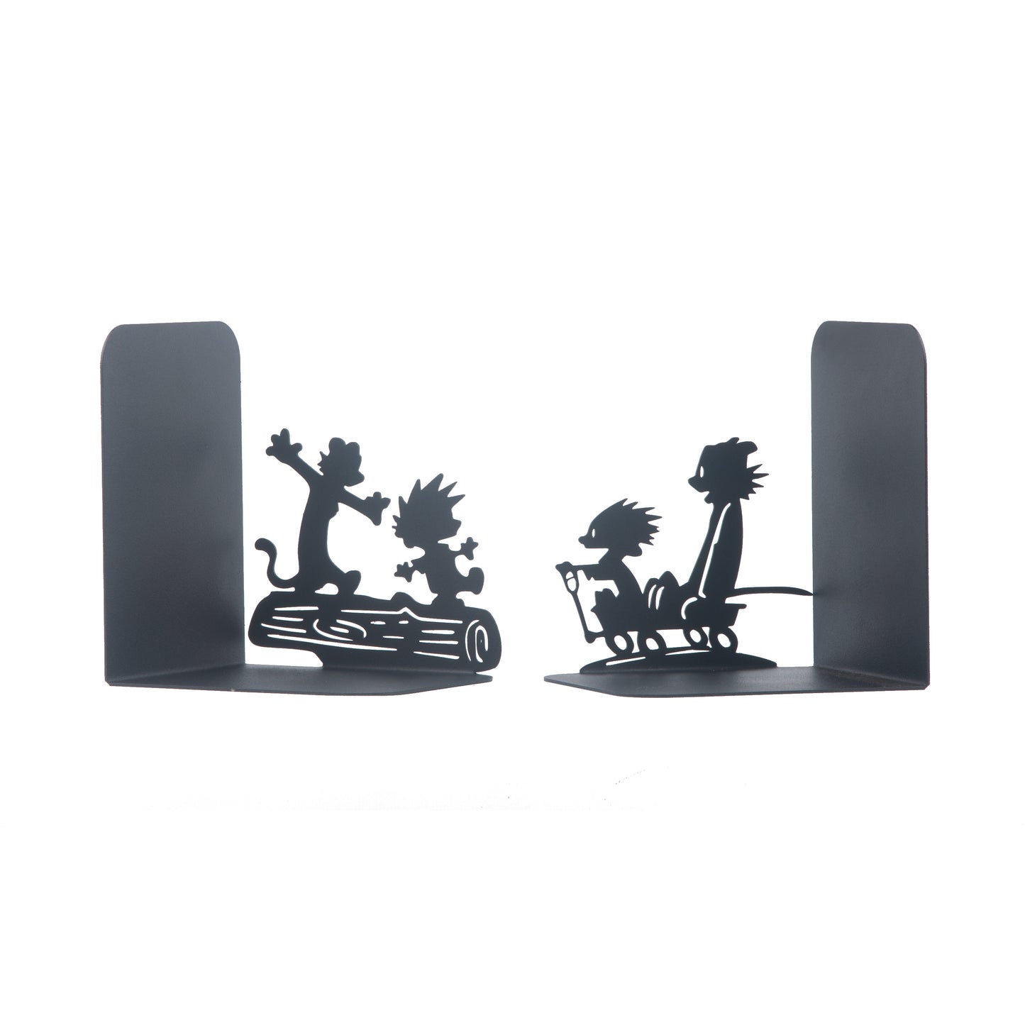 Calvin and Hobbes Bookends, Anime Bookend, Decorative Comics Metal Bookends, Cartoon Book Supports for Kids Room, Custom Bookends, Super Heroes Book Stands, Gift for Kids, Best Gift