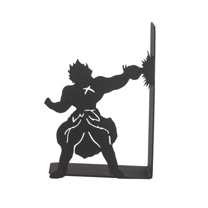 Anime Battle Scene Metal Bookends, Superhero Heroes Book ends for Kids, MangaThemed Book Holders, Dragon Fighters Anime Heros Bookends Gift for Kids, Animation Heroes Book Stand