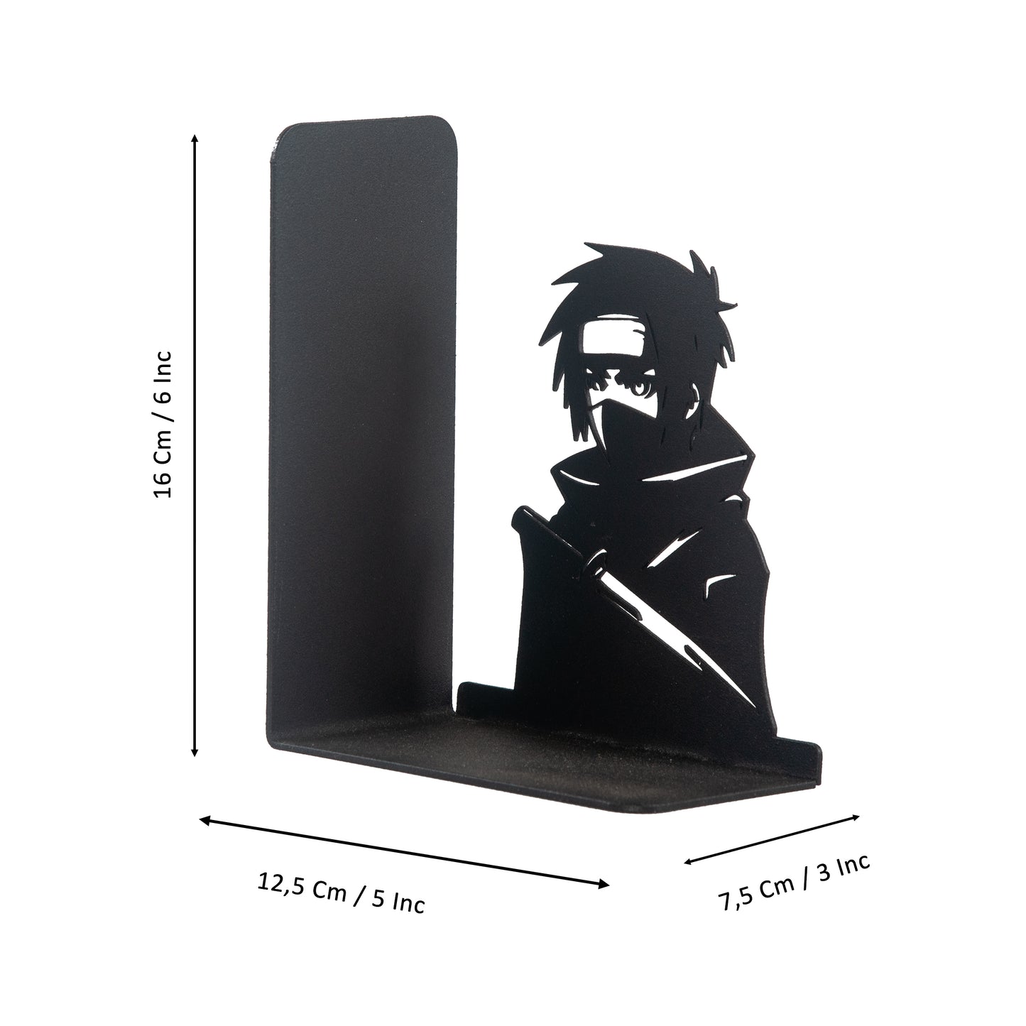Anime Heroes Silhouette Bookends, Manga Theme Decorative Book Holders, Kids Room Decor, Cartoon Theme Bookends, for Kids, Bookends with Ninja Anime Heroes Silhouettes, Bookends for Kids
