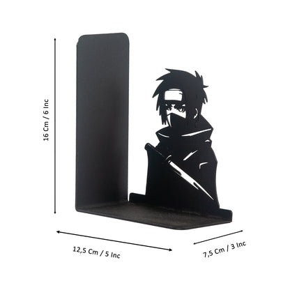 Anime Heroes Silhouette Bookends, Manga Theme Decorative Book Holders, Kids Room Decor, Cartoon Theme Bookends, for Kids, Bookends with Ninja Anime Heroes Silhouettes, Bookends for Kids